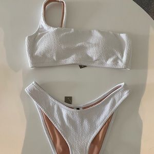NWT white j crew bikini